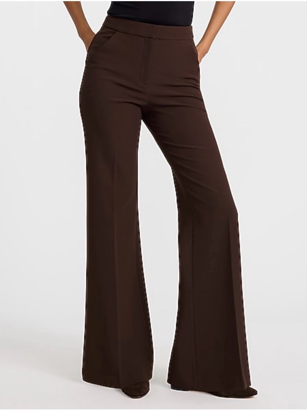 NWT Editor Studio Stretch Twill High Waisted Flare Trouser